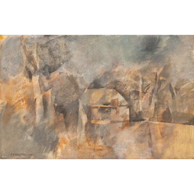 Roger Blaquiere (French, b. 1933), Abstract Landscape Scene, Watercolor on Paper, 1962, signed in pencil and dated "R....