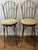 A pair of Handmade Bar Stools by Charleston Forge, known for their commitment to American Craftsmanship blending strength...