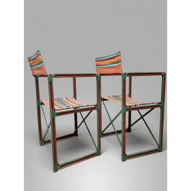 Vintage Folding Chairs by Table Auto B.P. Paris, 1950s, Set of 2 For Sale - Image 4 of 18