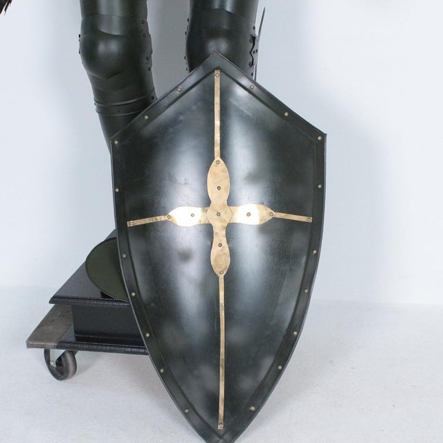 Knight Armour with Shield, 1950s For Sale - Image 10 of 18