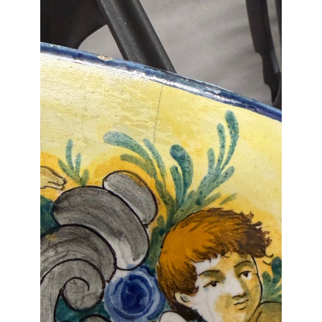 Massive Early 20th Century Italian Majolica Bacchanalian Scene Platter For Sale - Image 4 of 18