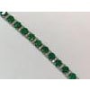 18 carat Natural Emerald & Diamond Cocktail Tennis Bracelet 14 Karat White Gold For Sale - Image 16 of 18