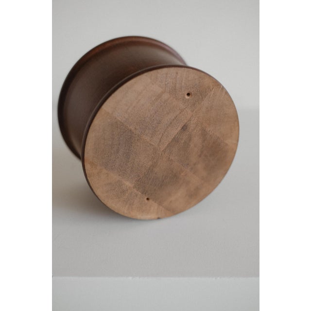 Wood Handcrafted Wooden Storage Jar For Sale - Image 7 of 8