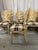 Hollywood Regency Late 20th Century Wood Carved Palm Frond Leaf Chairs, Set of 6 For Sale - Image 3 of 12