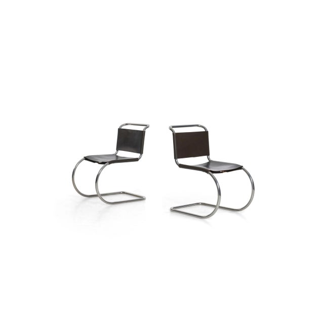 Knoll Mies Van Der Rohe Mr Chairs Set of 4 For Sale - Image 4 of 8
