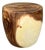 Monkey Pod Drum Stool / Side Table For Sale