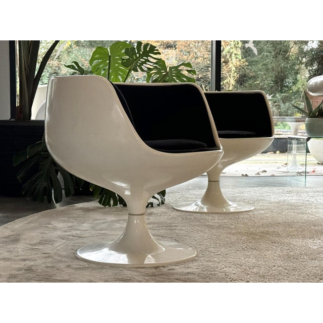 Textile Cognac XO Chairs & Matching Table by Eero Aarnio for Asko, Set of 5 For Sale - Image 7 of 18