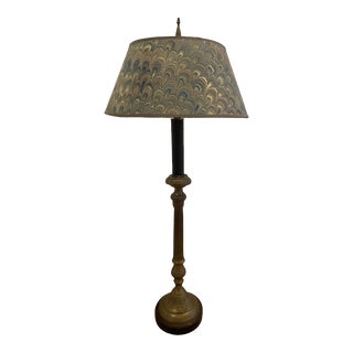 1990s John-RIchard Brass Candelstick Lamp For Sale