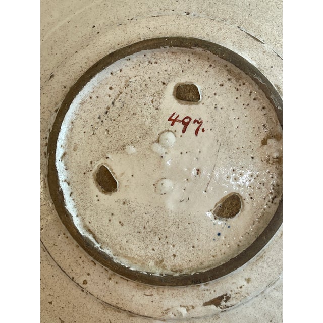 18th Century Dutch Delft Pottery Blue and White Figural Plates, A-Pair For Sale - Image 9 of 11