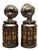 Pair Patinated Brass Lantern Sconces With Amber Mica Inserts For Sale - Image 4 of 7