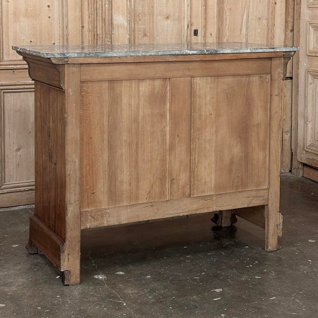 Louis Philippe Period Burl Walnut Marble Top Commode For Sale - Image 18 of 18
