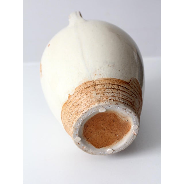Vintage Handmade Studio Pottery Amphora Vase For Sale - Image 15 of 16