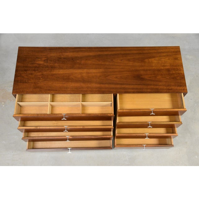 1950s 1950s Refinished George Nelson for Herman Miller Walnut Dresser For Sale - Image 5 of 11