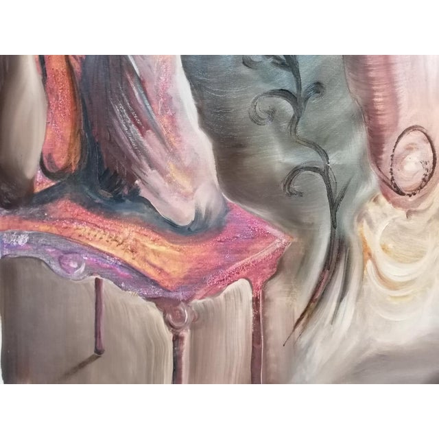 Q161 2001 oil acrylic canvas 62x91x1 i painted this oil painting directly on wooden board without drawing, immediate and...