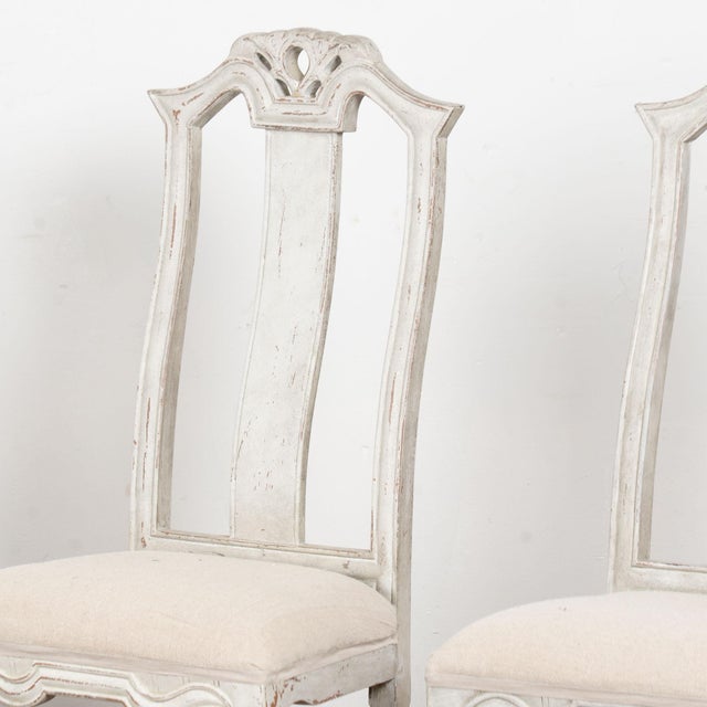 Early 20th Century Early 20th Century Set of 10 Swedish Gray Dining Chairs For Sale - Image 5 of 15