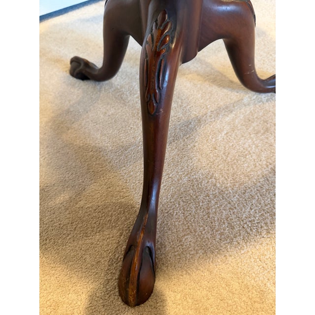 Early 20th Century Vintage Chippendale Mahogany Octagonal Tea Table | Louis E. Rose Fine Furniture, Newark Nj For Sale - Image 5 of 5