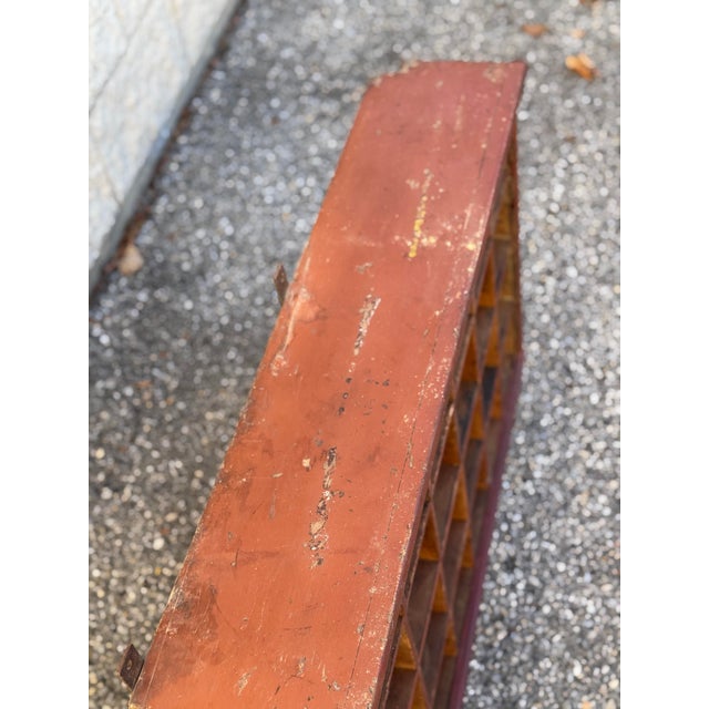Rustic Vintage Industrial Wooden Sorting Cabinet With 32 Compartments For Sale - Image 3 of 8