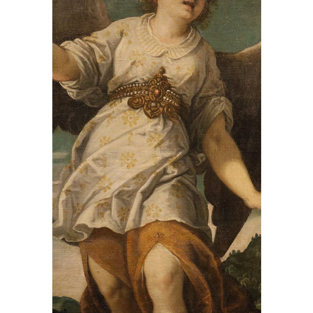 Bartolomé Román, the Announcing Angel, 1640, Oil on Canvas For Sale - Image 7 of 16