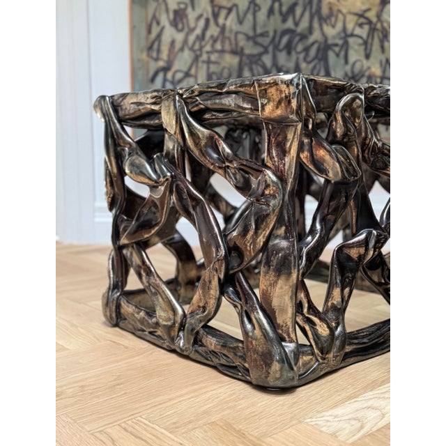 Pair of Tony Duquette Attributed "Ribbon (Or Taffy)" Side Tables, Mid. 20th Cent. For Sale - Image 10 of 12