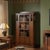 Mission 1 Door Bookcase With Side Shelves - Walnut Stain For Sale - Image 9 of 9