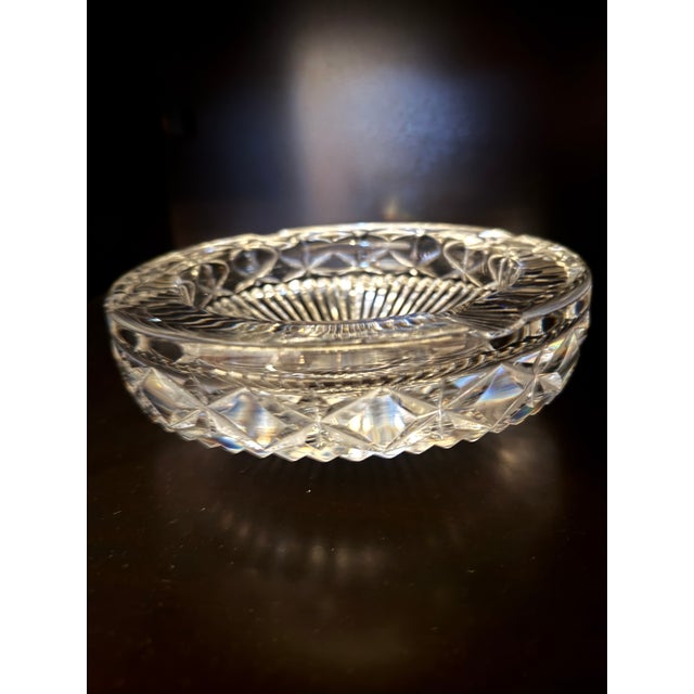 Late 20th Century Vintage Waterford Lismore Cut Crystal Ashtray / Catchall Dish For Sale - Image 5 of 6