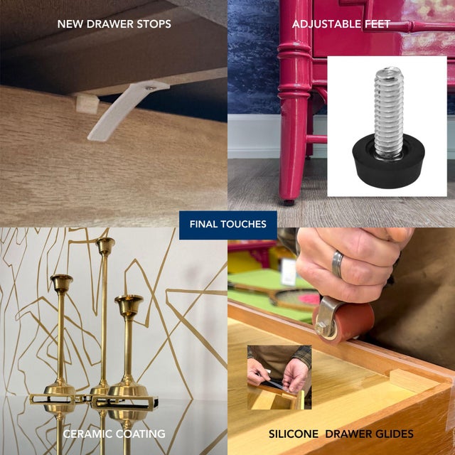 1970s Pair Lacquered Mid Century Side Table Set For Sale - Image 10 of 10