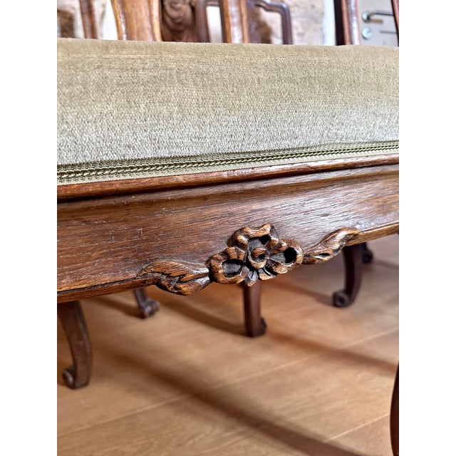 Original Antique Baroque Chairs, Walnut, Circa 1760, Set of 4 For Sale - Image 4 of 15