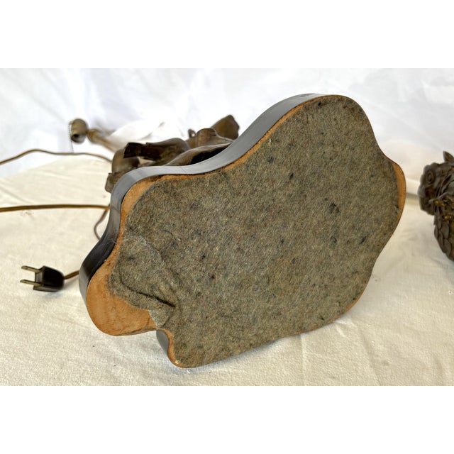 1960s Mid Century Modern Bronze Owl Lamp by Marbro Lamp Co. For Sale - Image 15 of 17