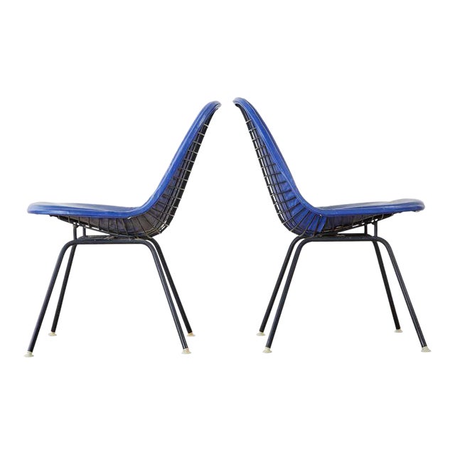 Vintage Eames for Miller Mkx Wire Mesh Chairs For Sale