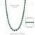 Green Vintage Byzantine Style 24.47 Ct Emerald Tennis Necklace in 14k White Gold For Sale - Image 8 of 13