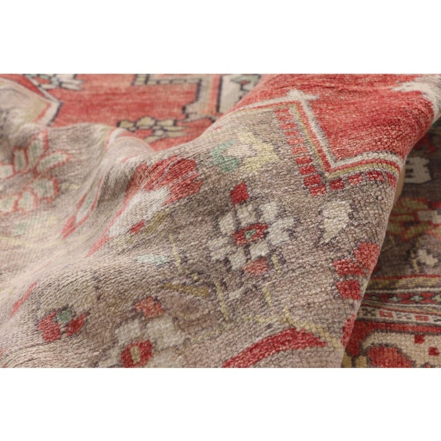 Vintage Turkish Oushak Rug, 06'05 X 10'10 For Sale In Dallas - Image 6 of 10