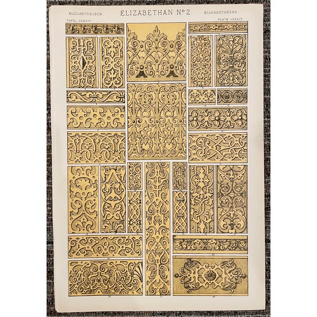 Set of Four Chromolithographs From Grammar of Ornament by Owen Jones For Sale - Image 4 of 7