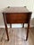 Burnt Umber Antique Federal American Walnut Sheraton Style Side Table 19th Century Mahogany For Sale - Image 8 of 12