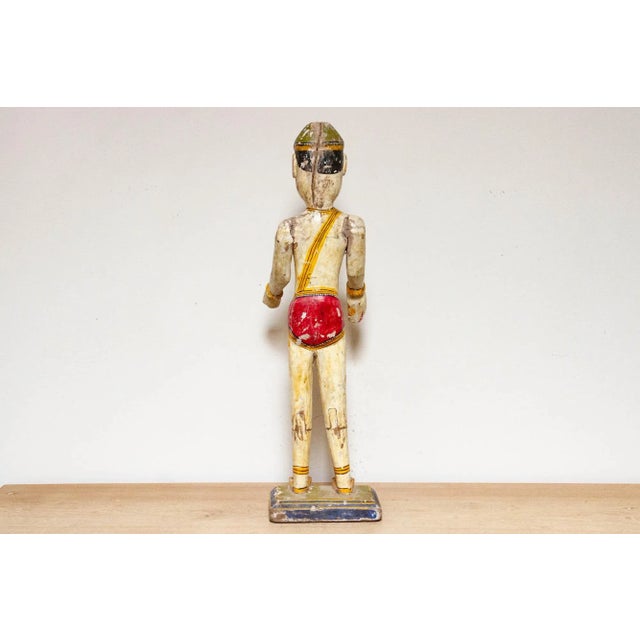 Antique Painted Indian Folk Gangaur Figure For Sale In Los Angeles - Image 6 of 10
