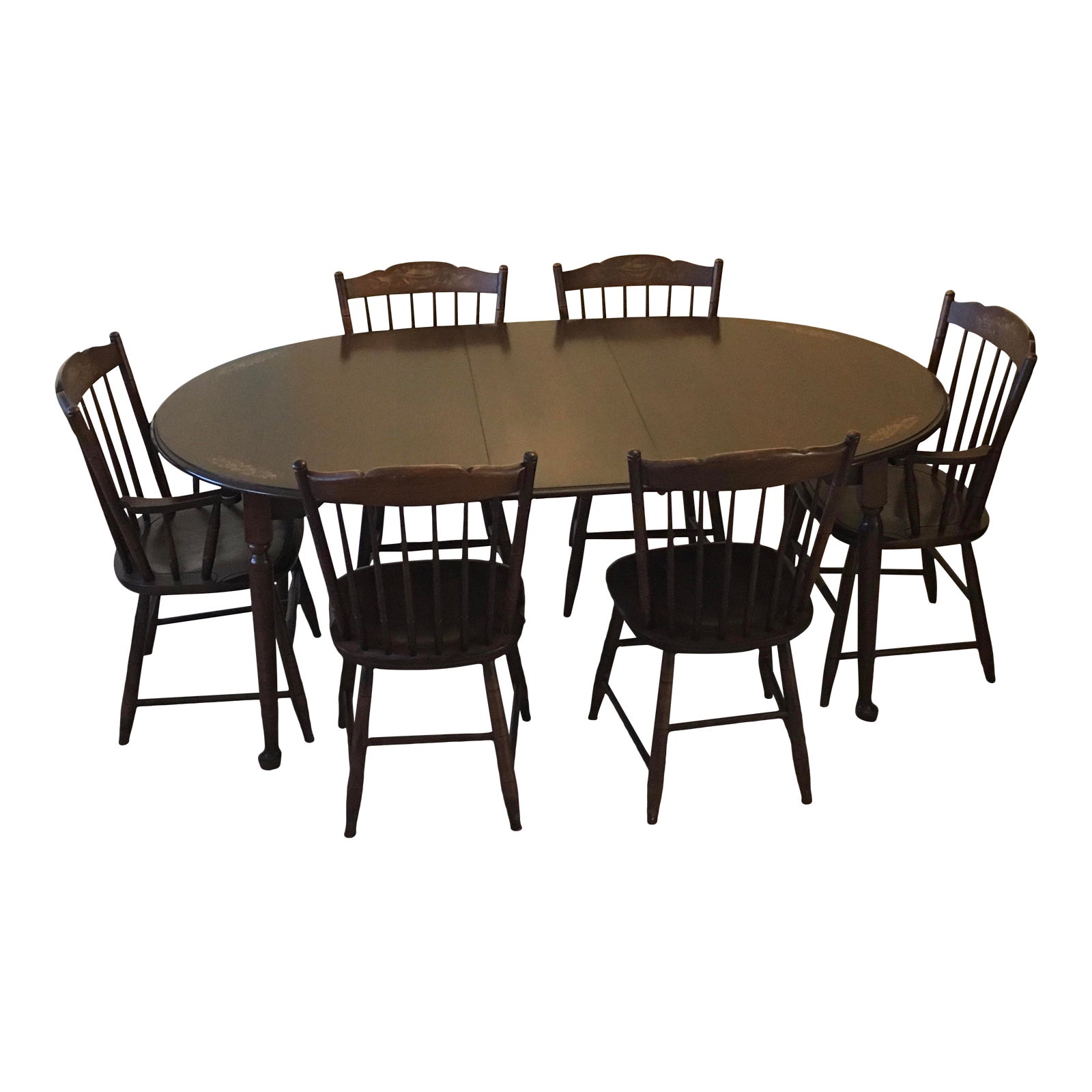 Hitchcock Dining Table & Chairs Dining Set Chairish