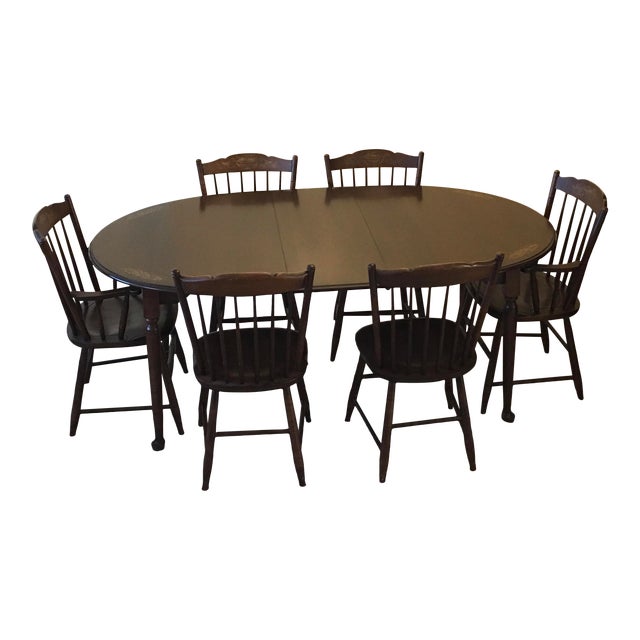 Hitchcock Dining Table & Chairs Dining Set Chairish