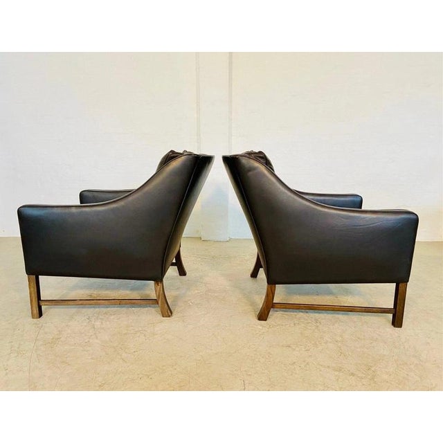 Vintage Scandinavian Fredrik Kayser Brown Leather Lounge Chairs, 1960s, Set of 2 For Sale - Image 13 of 18
