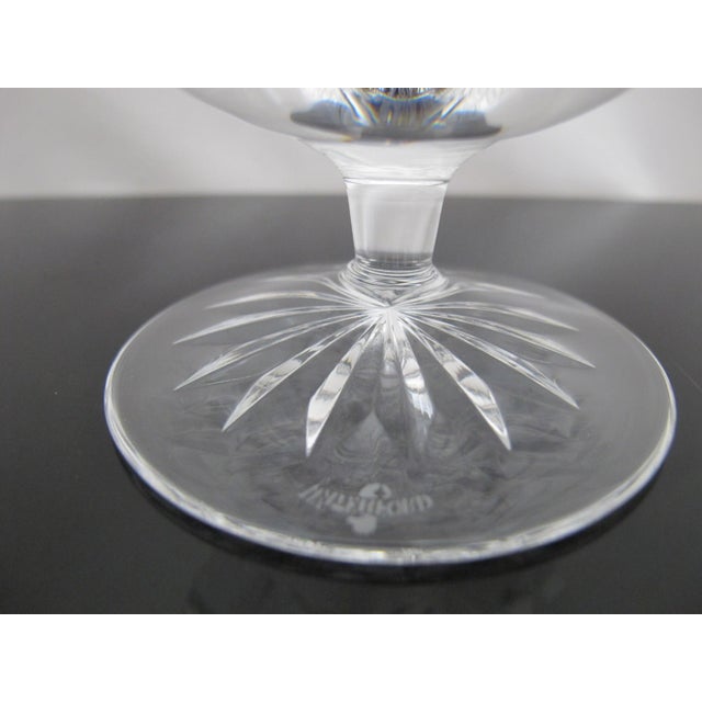 Transparent Waterford Crystal Monaghan 4 5/8" Brandy Glass Snifter Pair Unused Original Box For Sale - Image 8 of 10