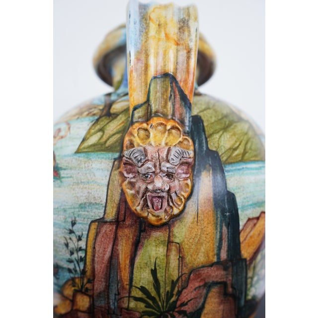 Vintage Ceramic Classical Decorative Vase For Sale - Image 11 of 14