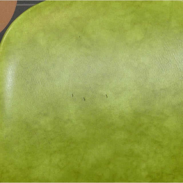 Green Green Leatherette and Chrome Diner Kitchen Chairs, 1970s, Set of 2 For Sale - Image 8 of 12