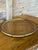Rustic European Vintage Italian Vietri Oval Gold Leaf Serving Tray For Sale - Image 3 of 12