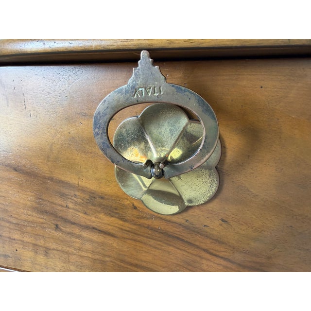 Vintage Baker Louis XV Style Italian Bombay Chest With Brass Handles For Sale - Image 15 of 16