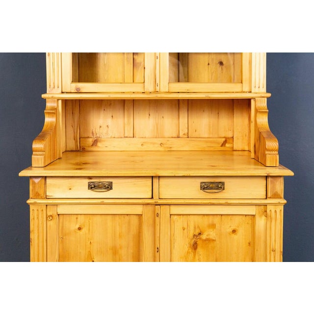 Vintage Display Softwood Cupboard For Sale - Image 14 of 18