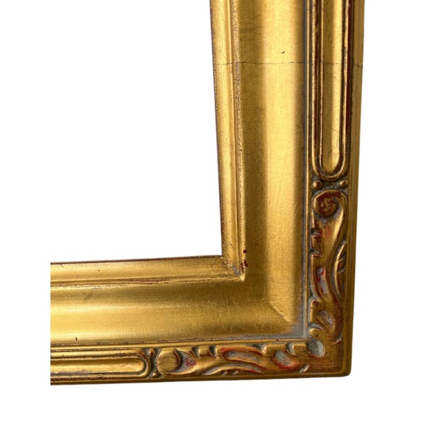 2000 - 2009 Ornate, Beveled Solid Giltwood Frame For Sale - Image 5 of 7