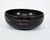 Black Vintage 1940s Japanese Black Lacquer Bowl With Painted Brass Inlay For Sale - Image 8 of 16