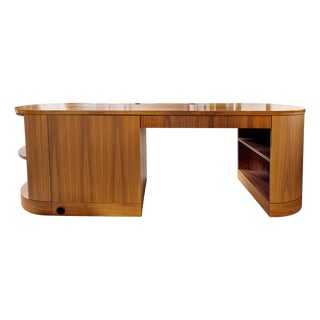 Modern Oval Desk With Storage For Sale