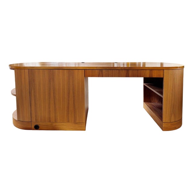 Modern Oval Desk With Storage For Sale