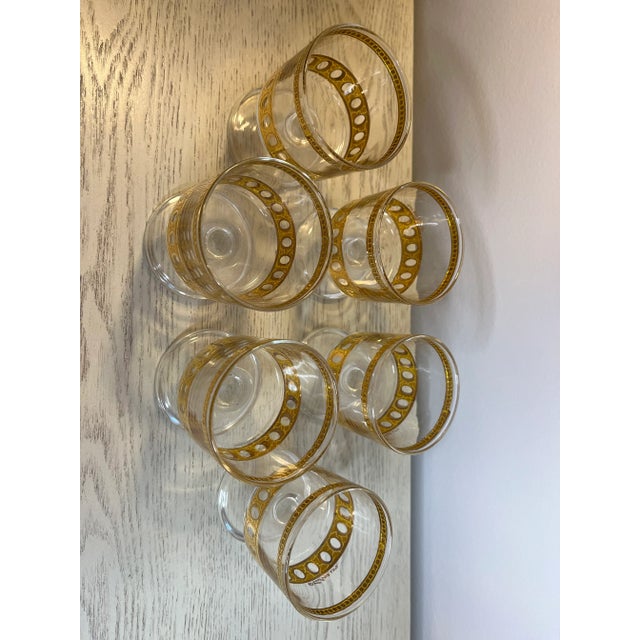 1960s Culver Antigua 22k Gold Mid-Century Cordial Glasses- Set of 6 For Sale In Washington DC - Image 6 of 8