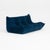 Togo Three-Seater Sofa in Dark Blue Tissue by Michel Ducaroy for Ligne Roset For Sale - Image 3 of 18