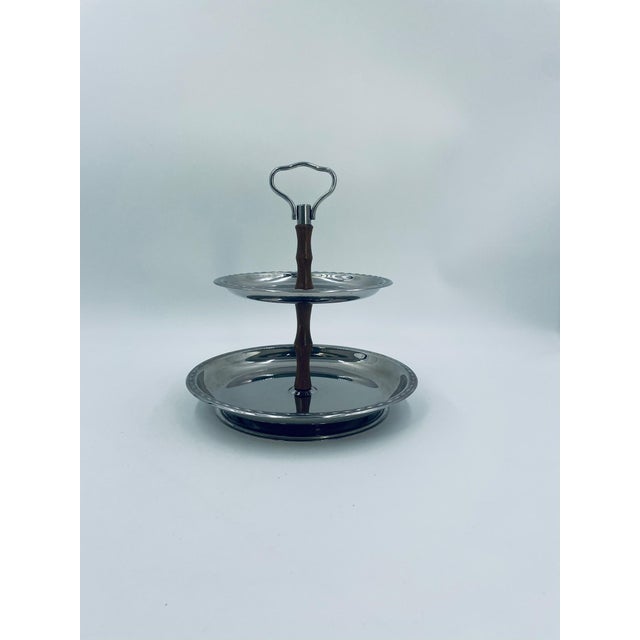 Vintage Two-Tier Rotating Platter, 1965 For Sale - Image 9 of 9